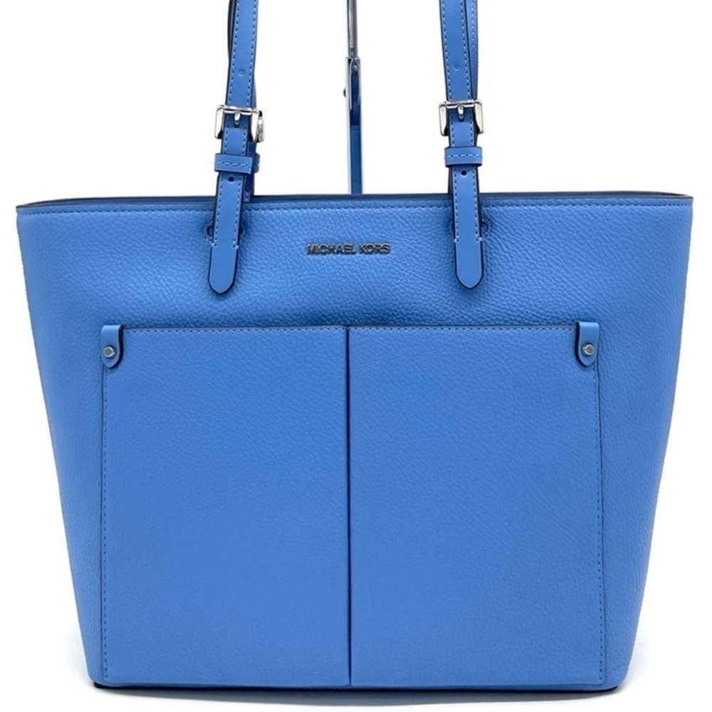 Michael Kors Jet Set Medium Pocket Tote Bag South Pacific Blue
